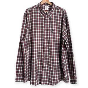 Brooks Brothers 1818 Plaid Regent Fit Long Sleeve Button Down Shirt Men's XXL